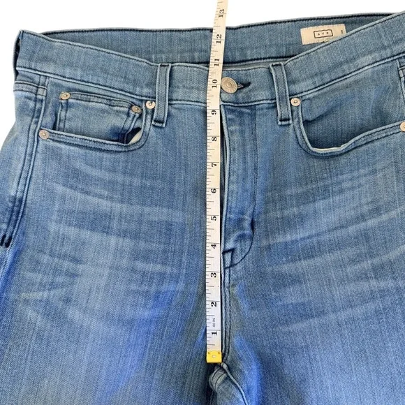 AYR Jeans Womens 31S Blue The Pop Straight Leg High Rise Stretch Cropped Denim - Picture 8 of 9
